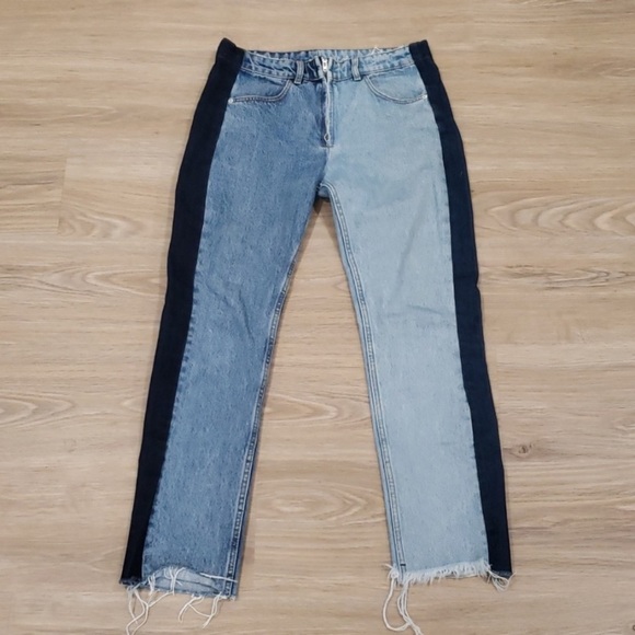 multi tone jeans